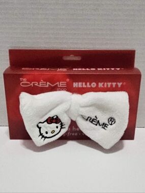 NIP Hello Kitty White Bow Headband by The Crème Shop
